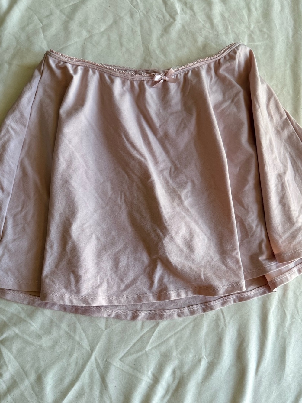 PrettyLittleThing Dusty Pink Skater Circle Skirt with Bow